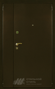 Входная тамбурная дверь с порошковым напылением и МДФ №12 с отделкой Порошковое напыление - фото